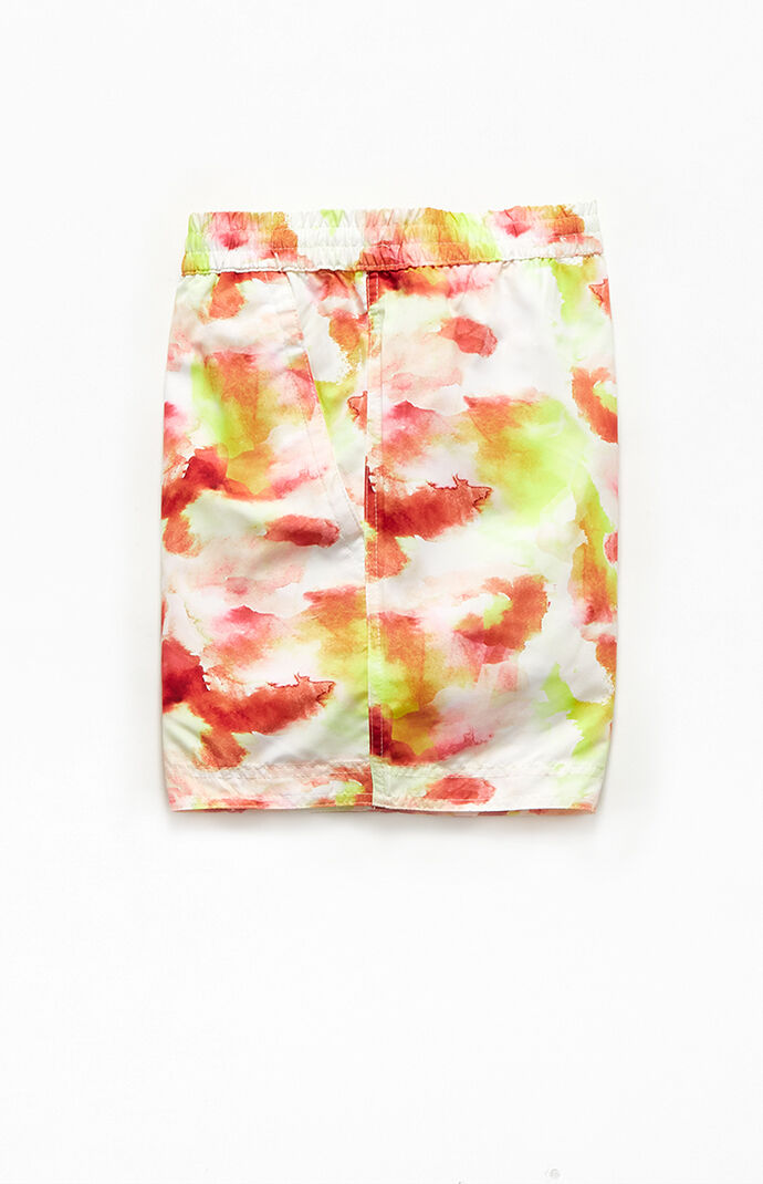 Warm Dye Effect 15" Swim Trunks