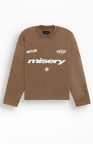 Misery Heavyweight Cropped Long Sleeve T-Shirt image number 1