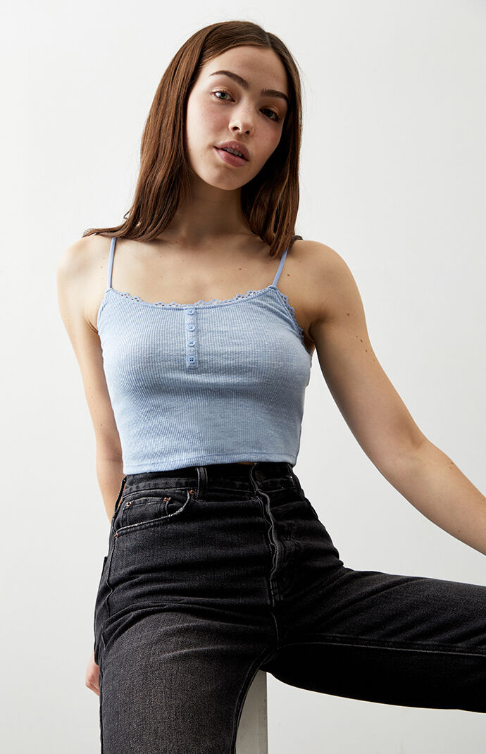 Camila Ribbed Henley Top