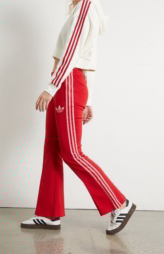 Flared track pants adidas clearance