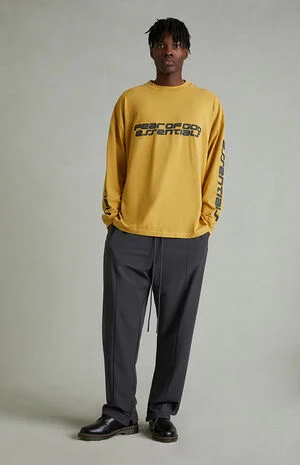 Iron Gray Relaxed Track Pants image number 2