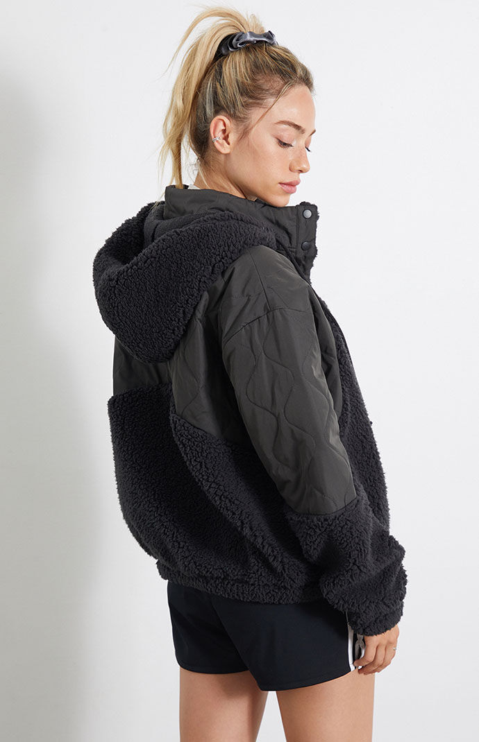 Pacsun sherpa hoodie sale