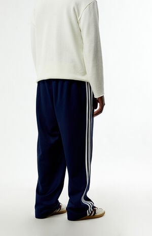 Navy Baggy Three Stripe Track Pants image number 4