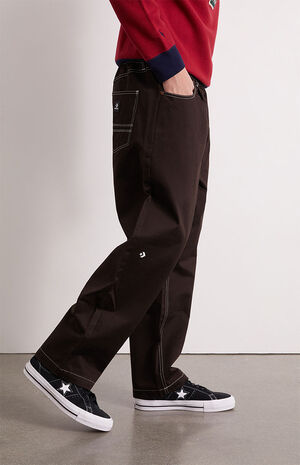 Dark Brown Five Pocket Pants image number 3