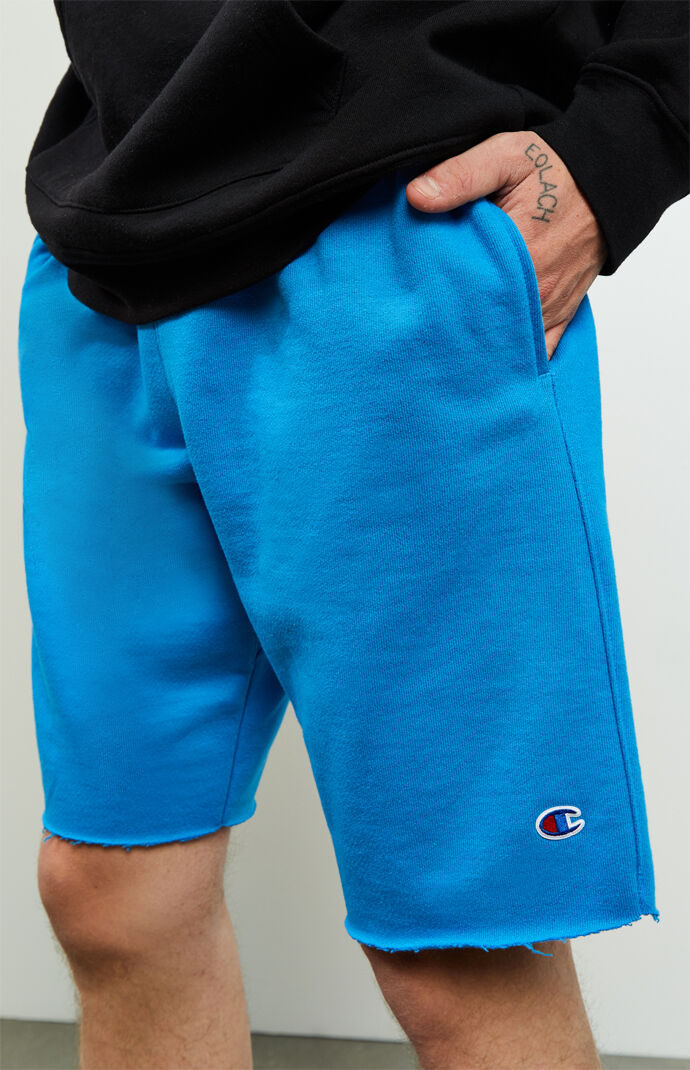 champion cut off sweat shorts