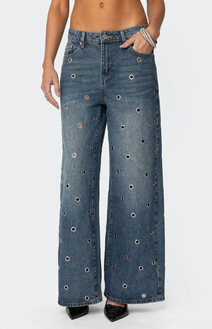 Jainie Grommet Low Rise Jeans image number 2