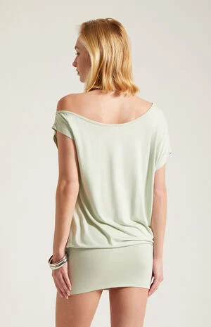 Lexi Short Sleeve Off-The-Shoulder Mini Dress image number 4