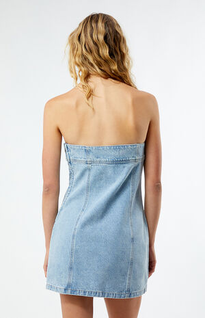Cassidy Denim Tube Mini Dress image number 3