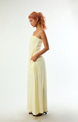 A-Line Strapless Maxi Dress image number 2