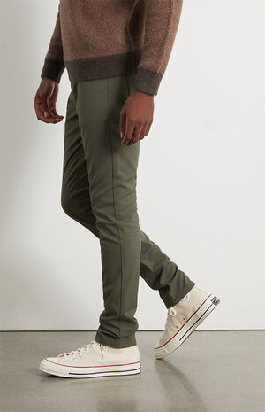 Olive Skinny Comfort Stretch Jeans image number 3