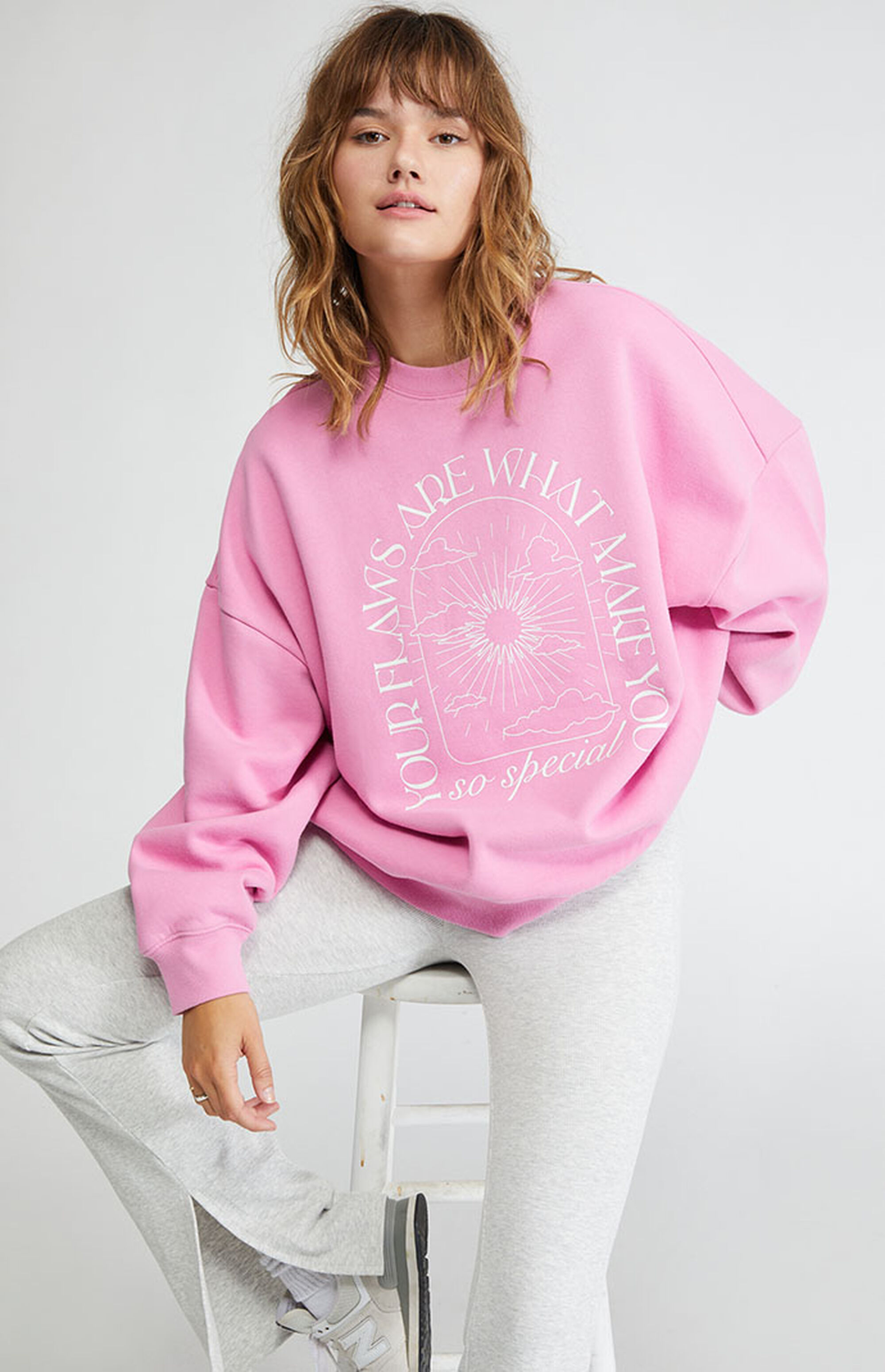 PacSun Love Your Flaws Oversized Sweatshirt | PacSun