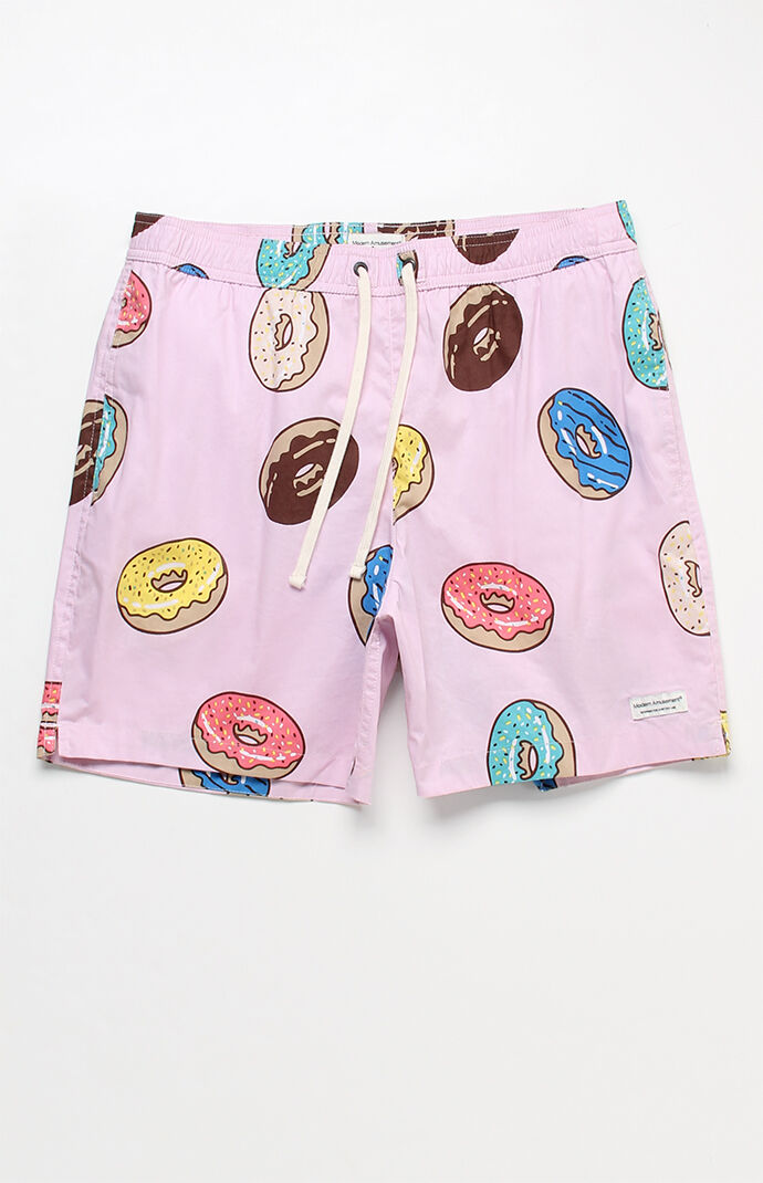 Modern Amusement Donuts Swim Trunks