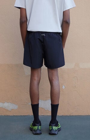 Active Black Nylon Shorts image number 4