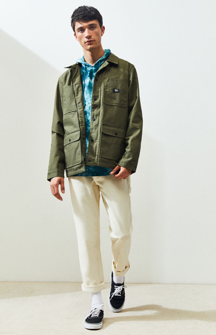 vans drill chore coat green