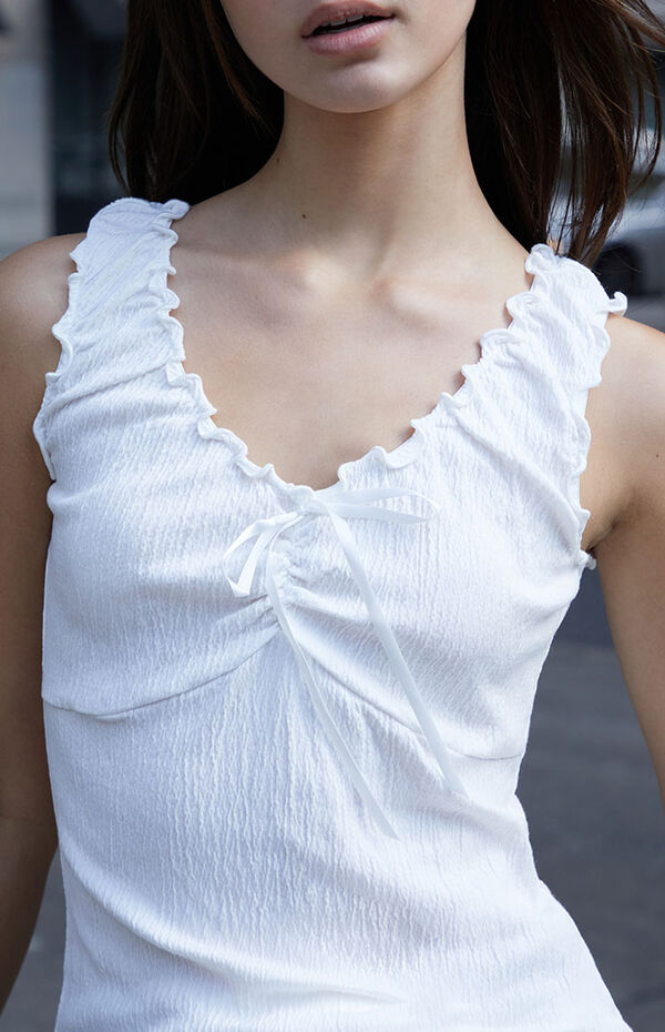John Galt White Malena Top