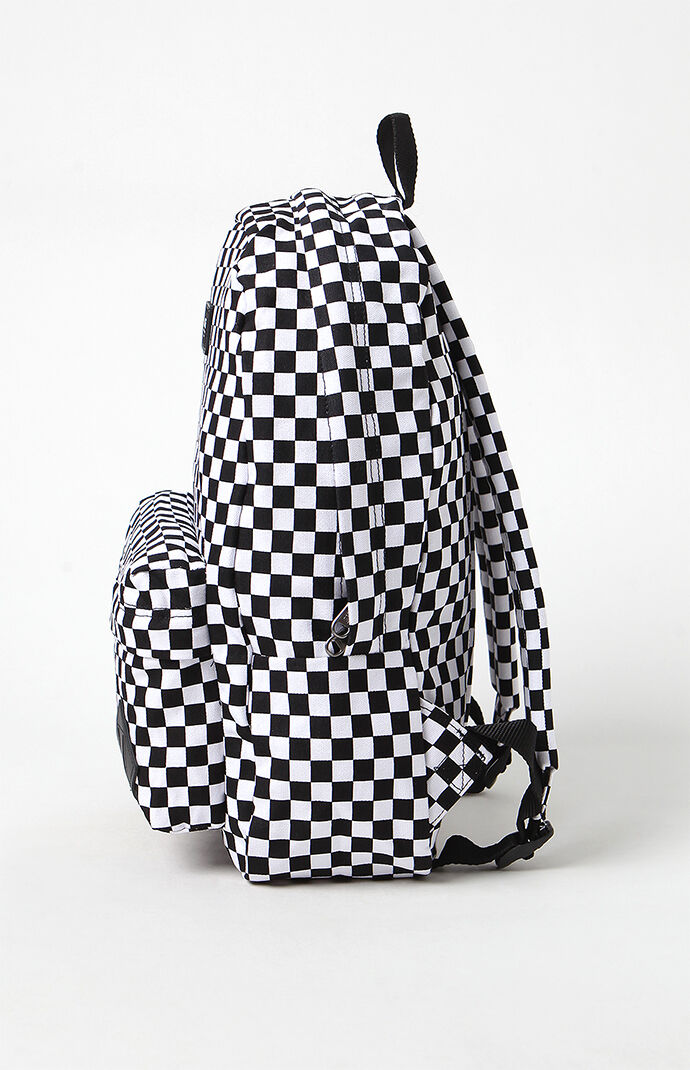 vans old skool ii black & white checkerboard backpack