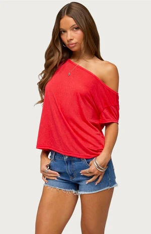 Amora Off Shoulder Sheer Top image number 2