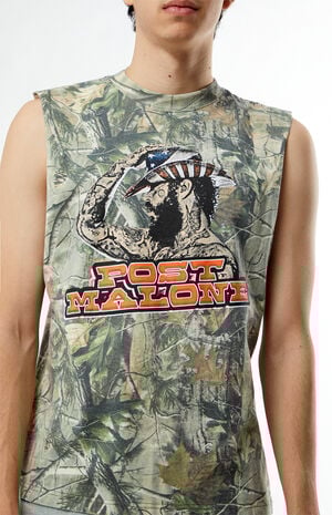 Post Malone Camo Cutoff T-Shirt image number 3