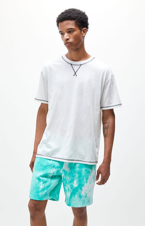 Gray Contrast Stitch Regular Fit T-Shirt image number 1