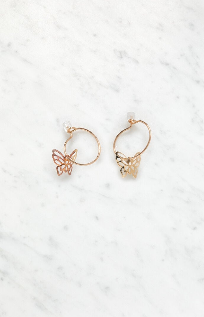 LA Hearts Butterfly Earrings PacSun