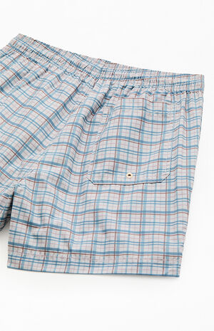 Multi Plaid 4.5" Swim Trunks image number 4