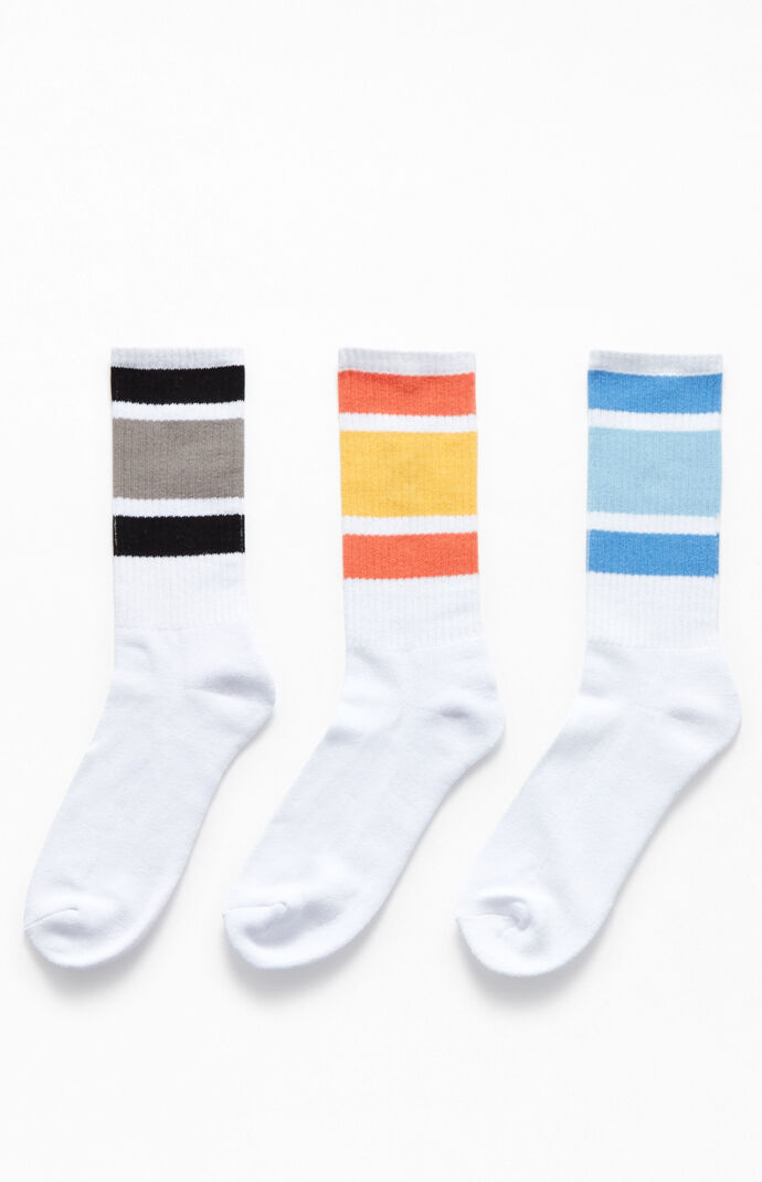 By PacSun Three Pack Crew Socks
