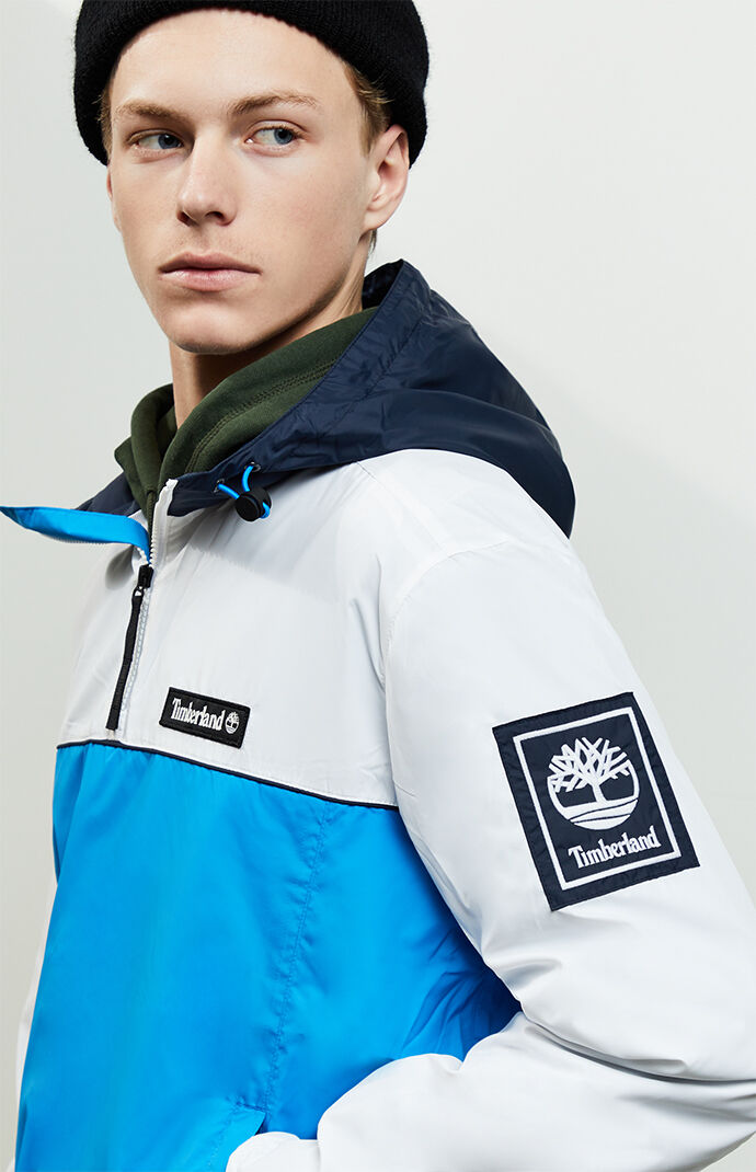 Hooded Quarter Zip Windbreaker