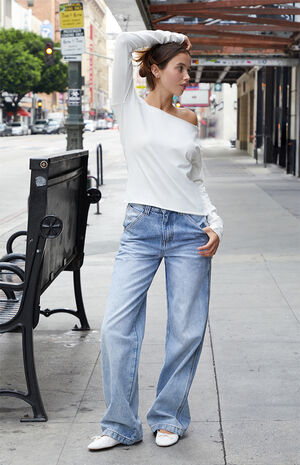 White Bonnie Off-The-Shoulder Top image number 1