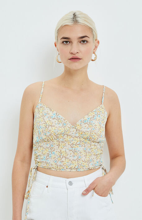 Side Cinch Bustier Tank Top