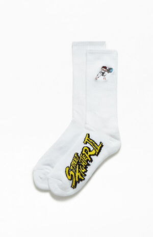 Street Fighter 2 Ryu Crew Socks image number 1