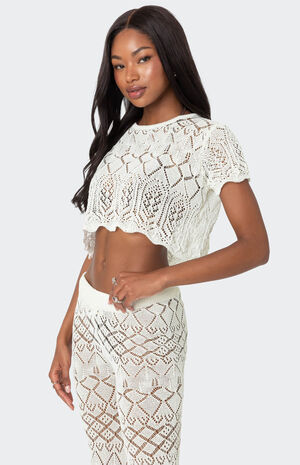 Fable Crochet Crop Top image number 3