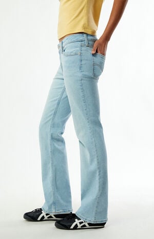 Light Blue All Alone Superlow Bootcut Jeans image number 3