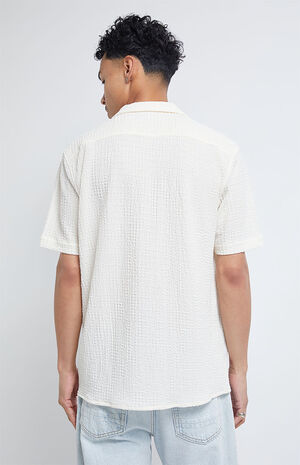 Pointelle Woven Button Down Shirt image number 4