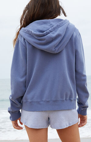 Light Blue Christy Zip Up Hoodie image number 3