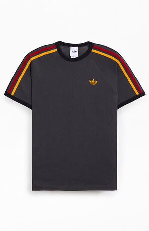 Black Three Stripe T-Shirt image number 1