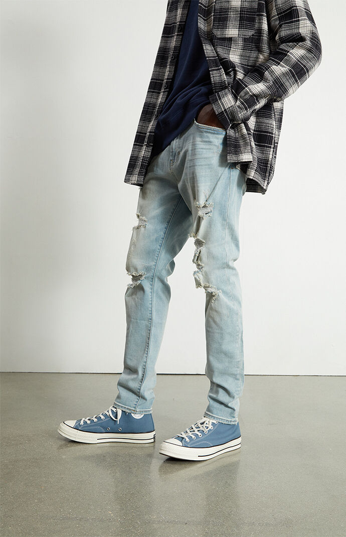 Medium Destroy Slim Taper Jeans