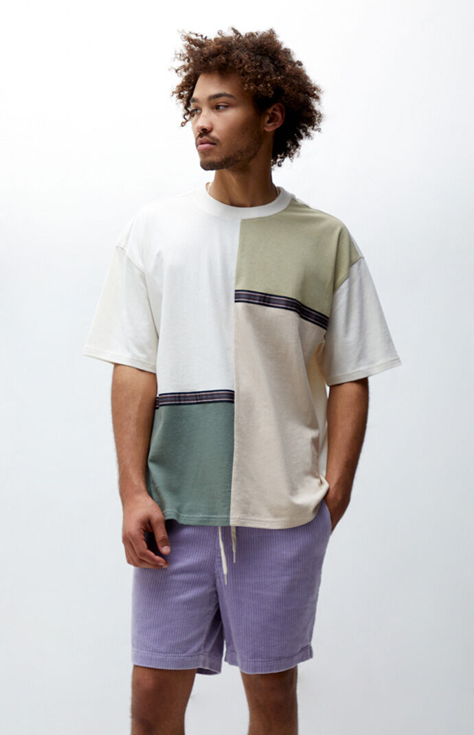 Tan Colorblock T-Shirt