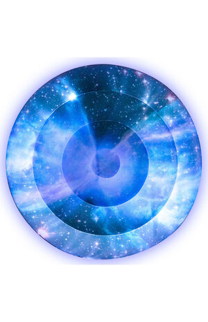 Illuminated LED Jumbo Inflatable Butterfly Nebula Galaxy Island Pool Raft image number 4