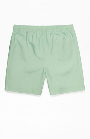 Recycled Pacific Sunwear Green Peaches 17" Swim Trunks image number 2