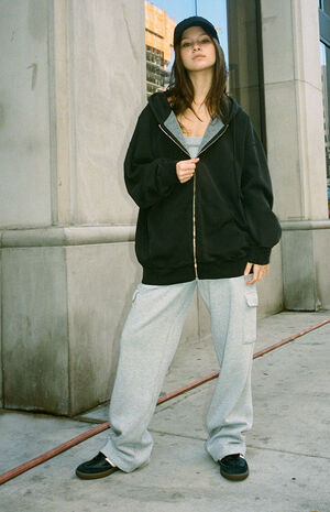 Black Christy Full Zip Hoodie image number 3