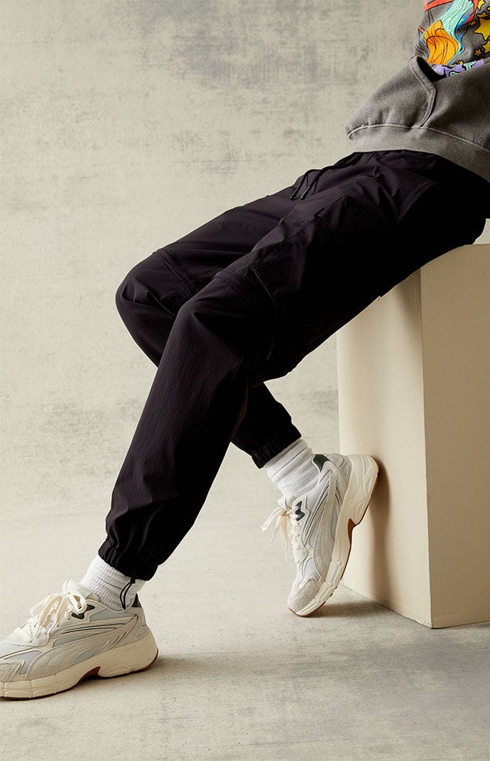 pacsun black and white striped pants