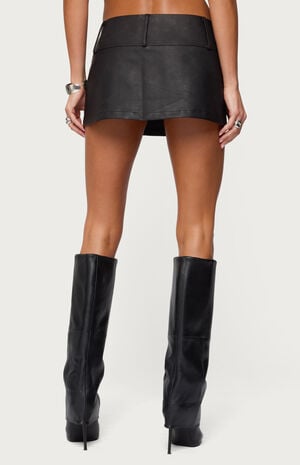 Luella Studded Faux Leather Mini Skort image number 3