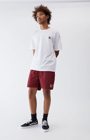 Maroon Primary Volley Shorts Maroon Primary Volley Shorts image number null
