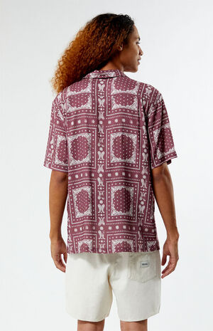 Terracotta Paisley Camp Shirt