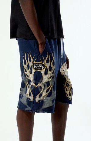 Eyeball Baggy Fleece Sweat Shorts image number 2