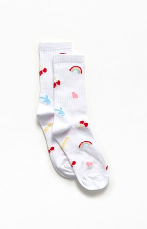 By PacSun Allover Graphic Crew Socks By PacSun Allover Graphic Crew Socks image number 4