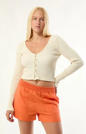 Paxton Long Sleeve Knit Cropped Top image number 1