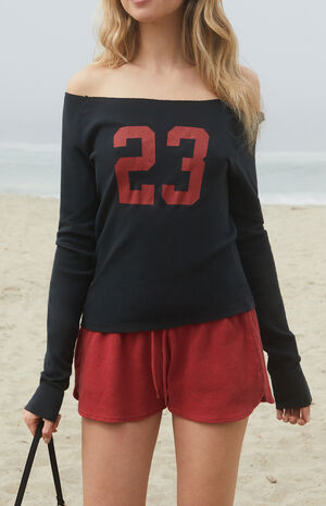 23 Long Sleeve Off-The-Shoulder Top image number 1