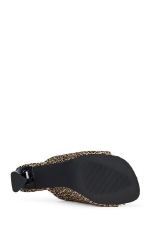 Women's Vivara Leopard Calf Hair Heeled Sandals image number 5