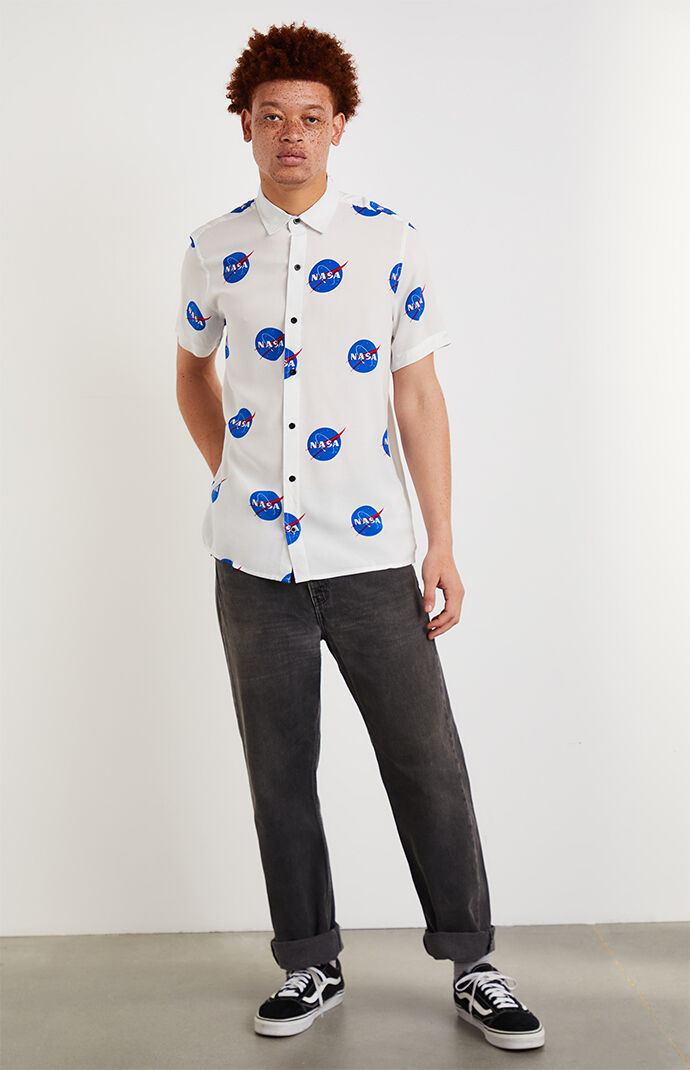 NASA Short Sleeve Button Up Shirt